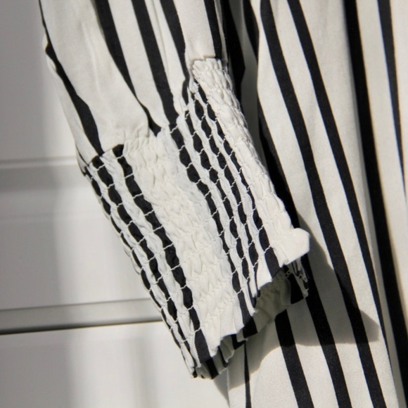 Striped High Neck Midi Dress - Picture 4 of 6